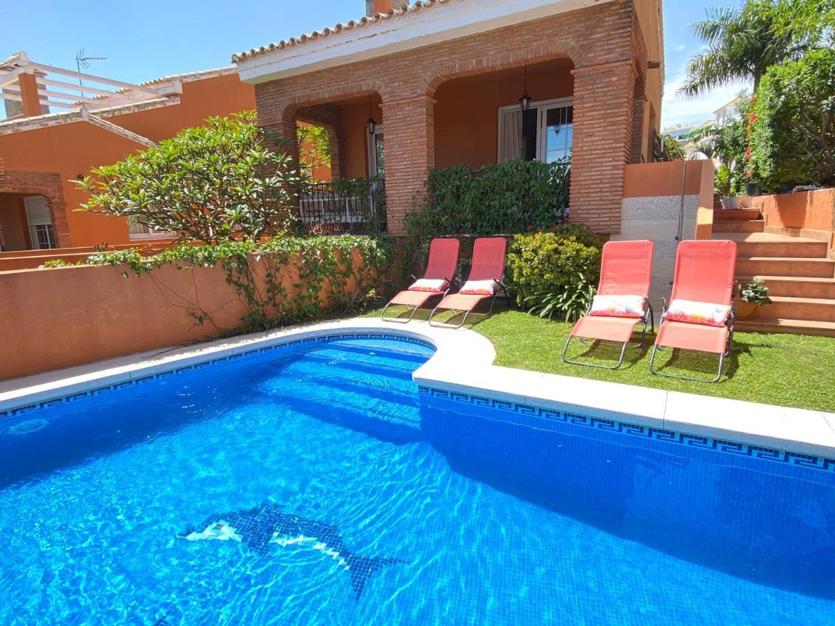Villa With Heated Private Pool, Sea View& Turkish Sauna Benalmádena Eksteriør billede